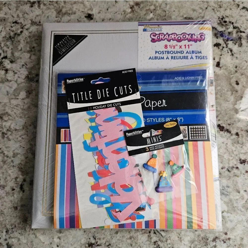 Scrapbooking Kit with Postbound Album - Picture 12 of 12